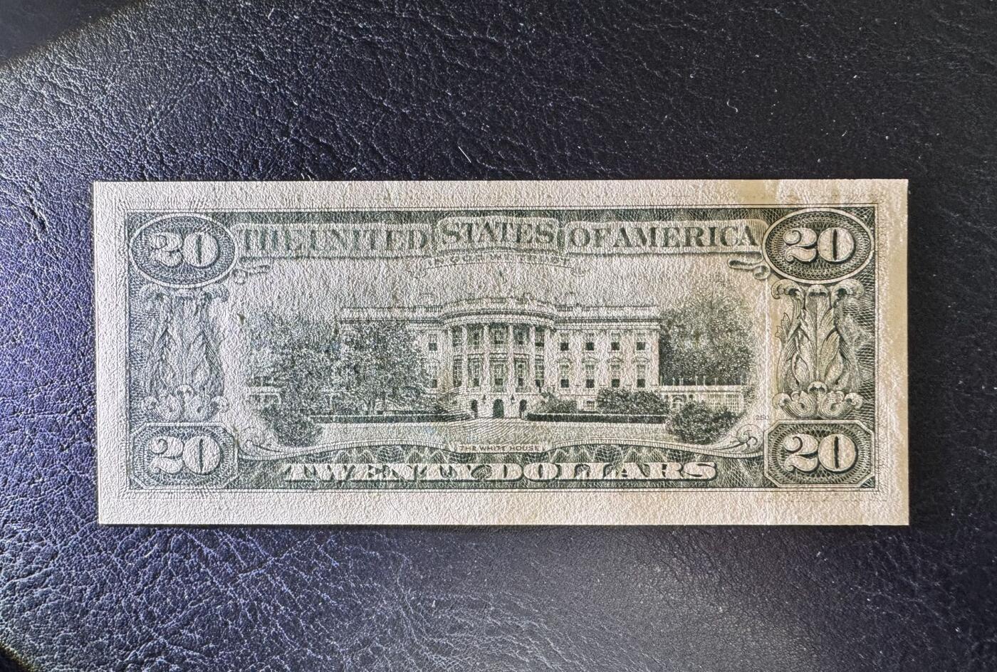 收藏联盟Quantum Auction 第344期拍卖  美国联邦储备1990年20元 品相为全新UNC