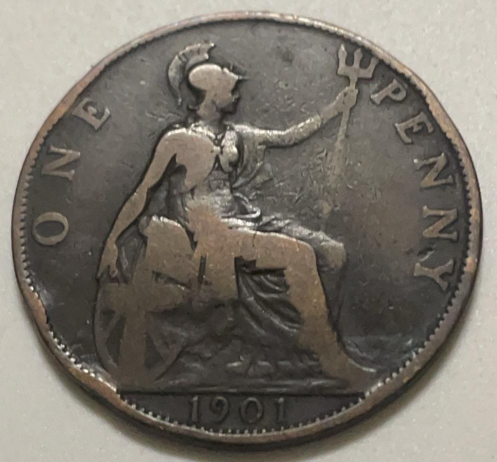 神仙姐姐散币好品专场第四十一期（无佣金满邮自动发出 1901 年英国 1 便士