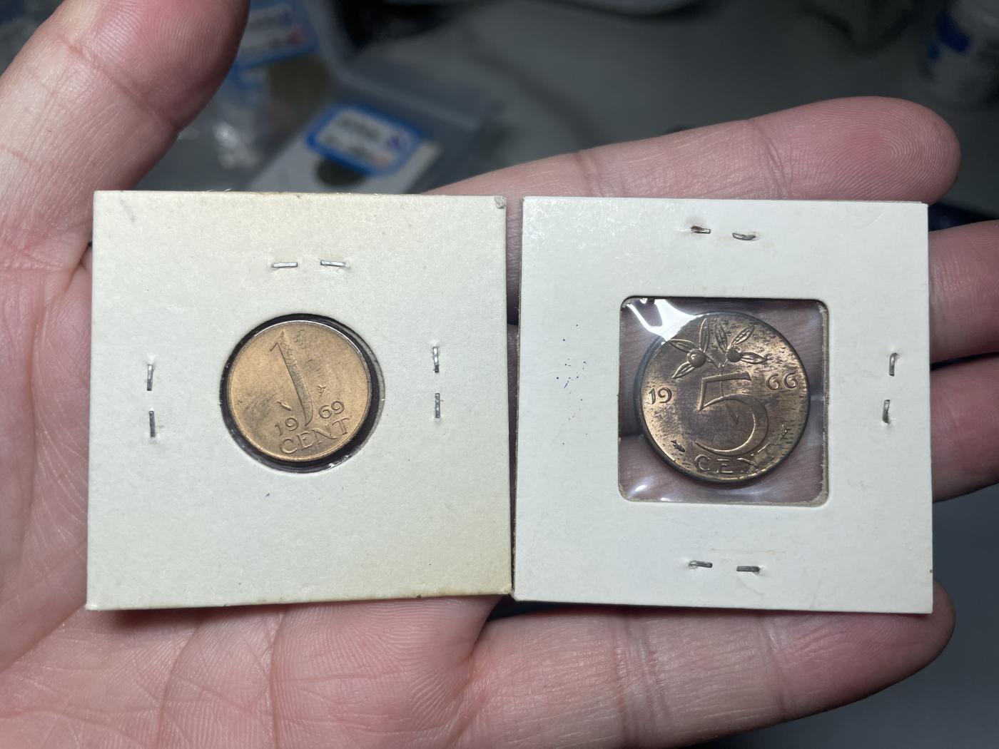 2024年集古藏今外币拍卖第六期-第6场—（总第56拍） 60年代荷兰2枚