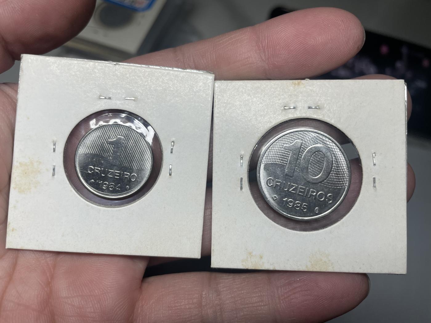 2024年集古藏今外币拍卖第六期-第6场—（总第56拍） 巴西一分、十分2枚