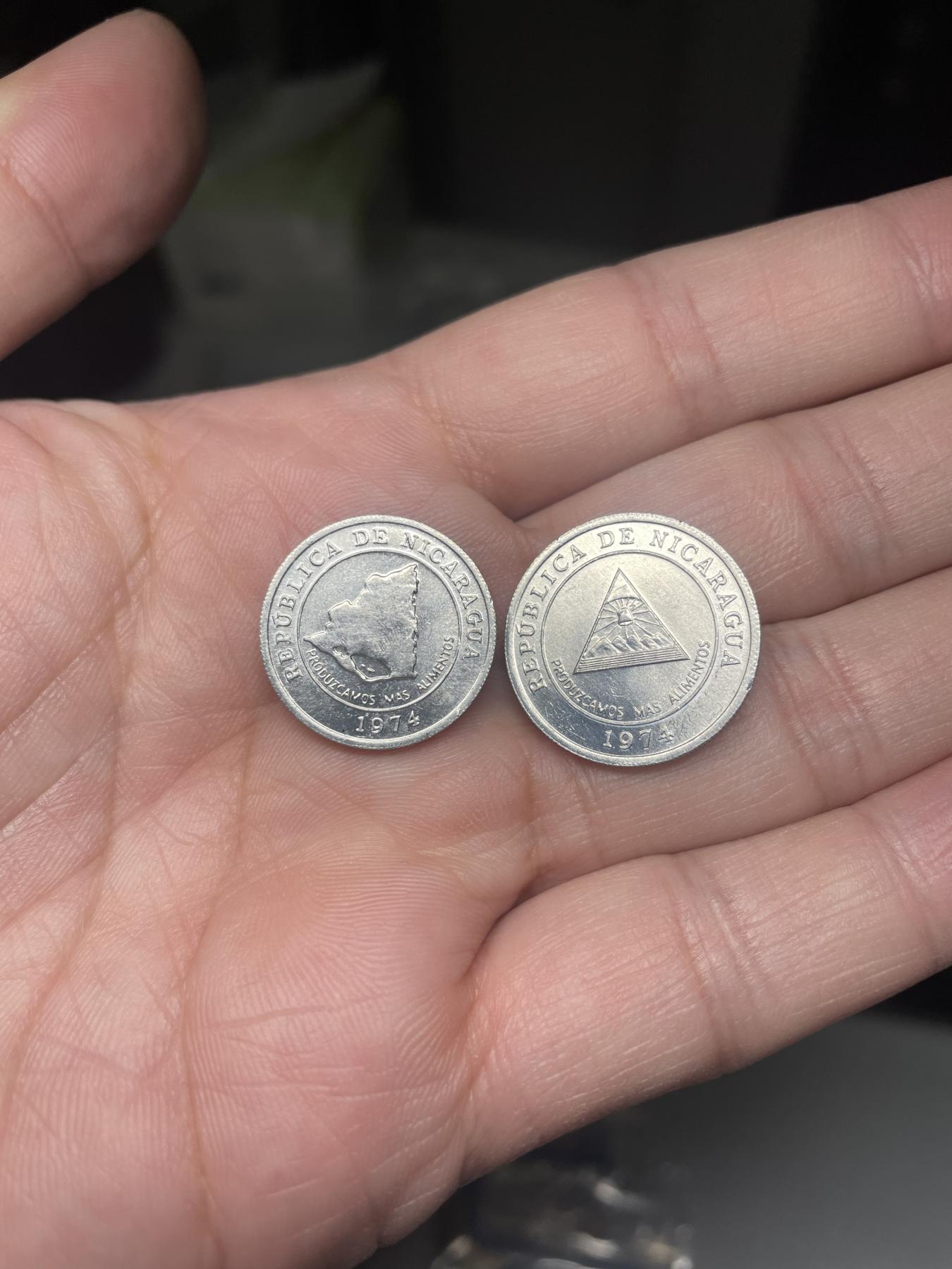 2024年集古藏今外币拍卖第六期-第6场—（总第56拍） 1974年尼加拉瓜2枚