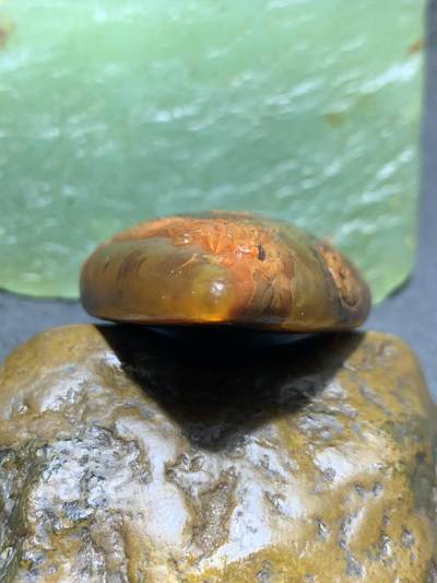 精美亚光冰飘冻料战国红玛瑙手工俏色巧雕凤舞九天吊坠一个， 精美亚光冰飘冻料战国红玛瑙手工俏色巧雕凤舞九天吊坠一个，