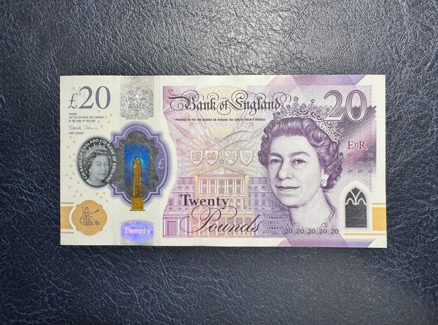 收藏联盟Quantum Auction 第344期拍卖  英国2018年20镑 品相AU AA冠 号码全程无4