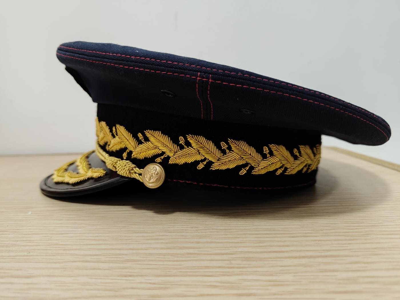 全场0元起拍 第155期 咸鱼国勋章拍卖专场 5月12日（周日）下午6：00开始 阿尔巴尼亚 海军将官刺绣大檐帽 59CM