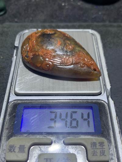 精美亚光冰飘冻料战国红玛瑙手工俏色巧雕凤舞九天吊坠一个， 精美亚光冰飘冻料战国红玛瑙手工俏色巧雕凤舞九天吊坠一个，