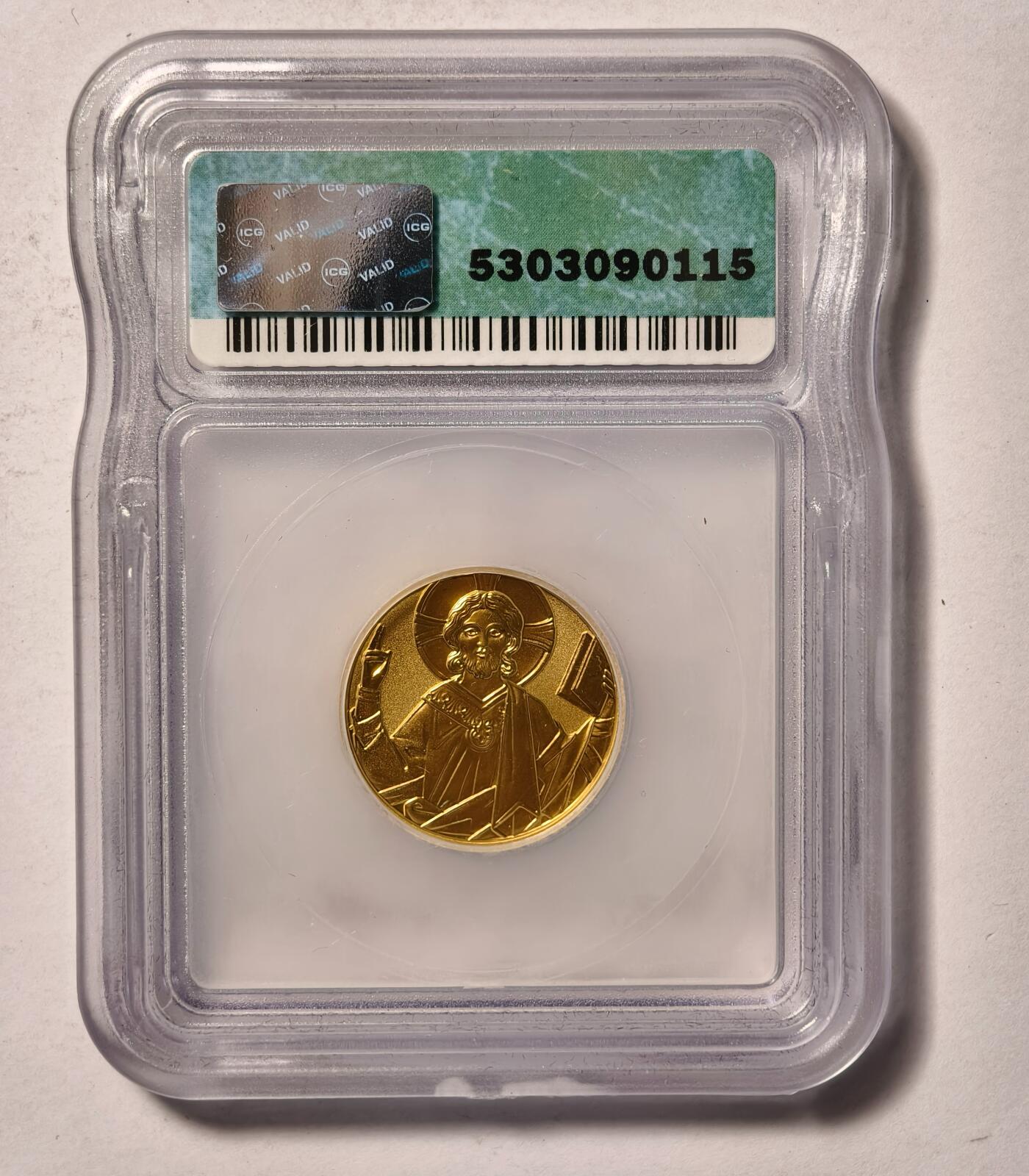 紫瑗钱币——第346期拍卖 奥地利 2000年 耶稣基督2000岁生日 500先令 10.14克 0.986金 ICG MS70