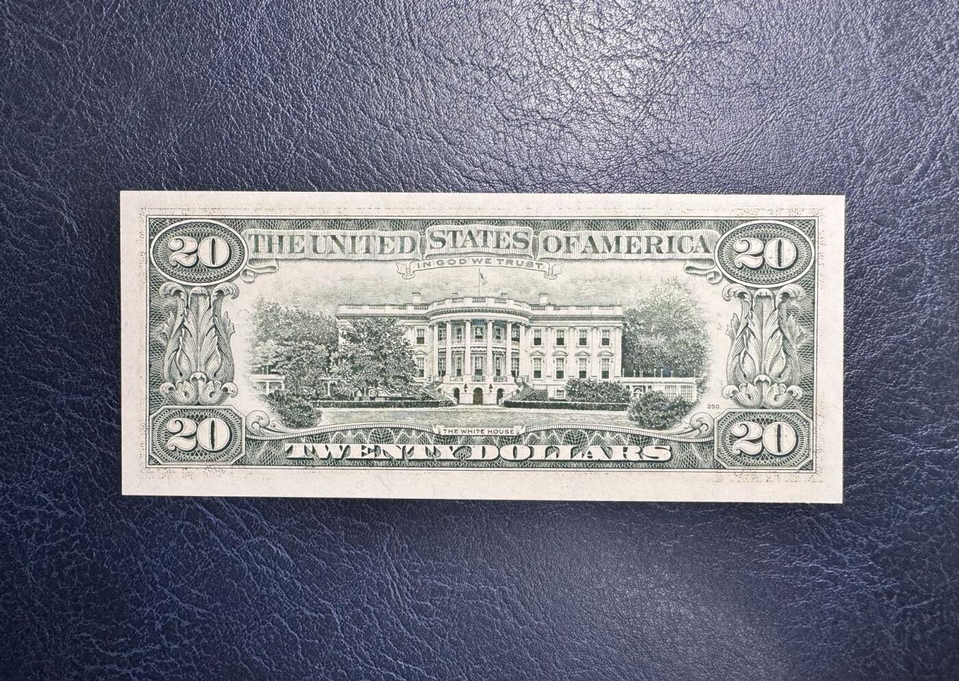 收藏联盟Quantum Auction 第344期拍卖  美国联邦储备1990年20元 品相为全新UNC