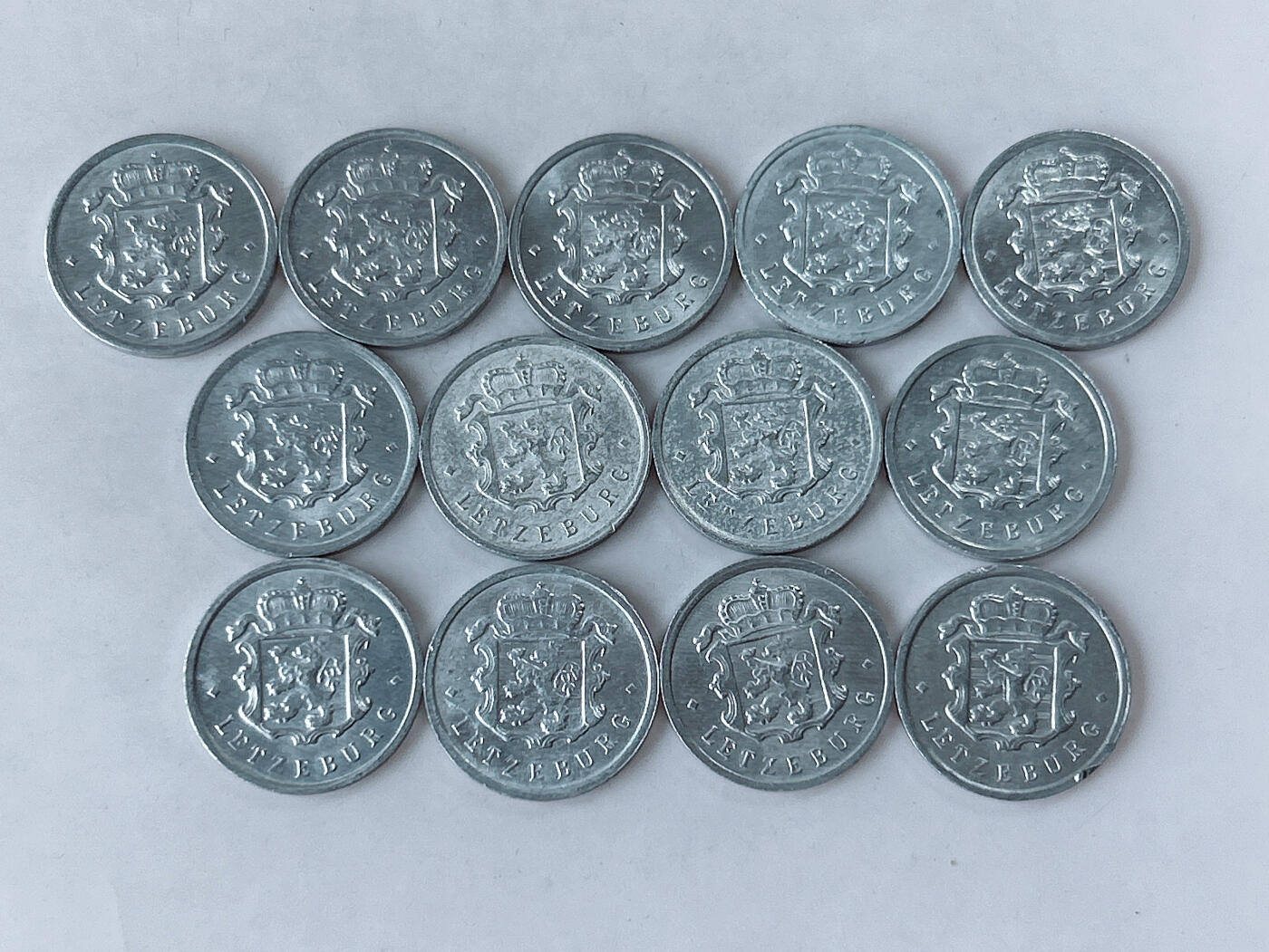 第一海外回流一元起拍收藏 散币专场 第86期 卢森堡25分铝币 13枚