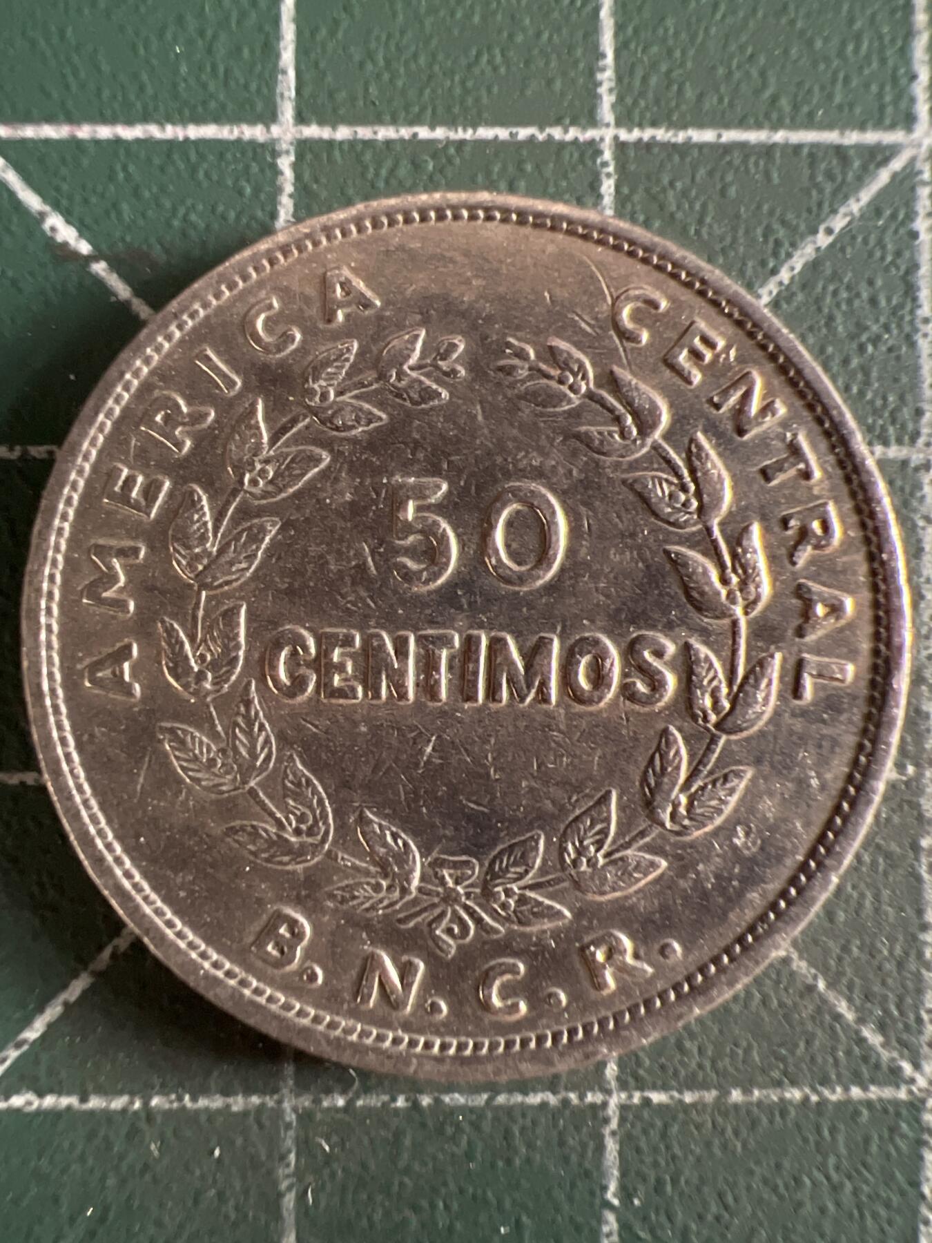 第628期 硬币专场 （无押金，捡漏，全场50包邮，偏远地区除外，接收代拍业务） 哥斯达黎加50分 1948年