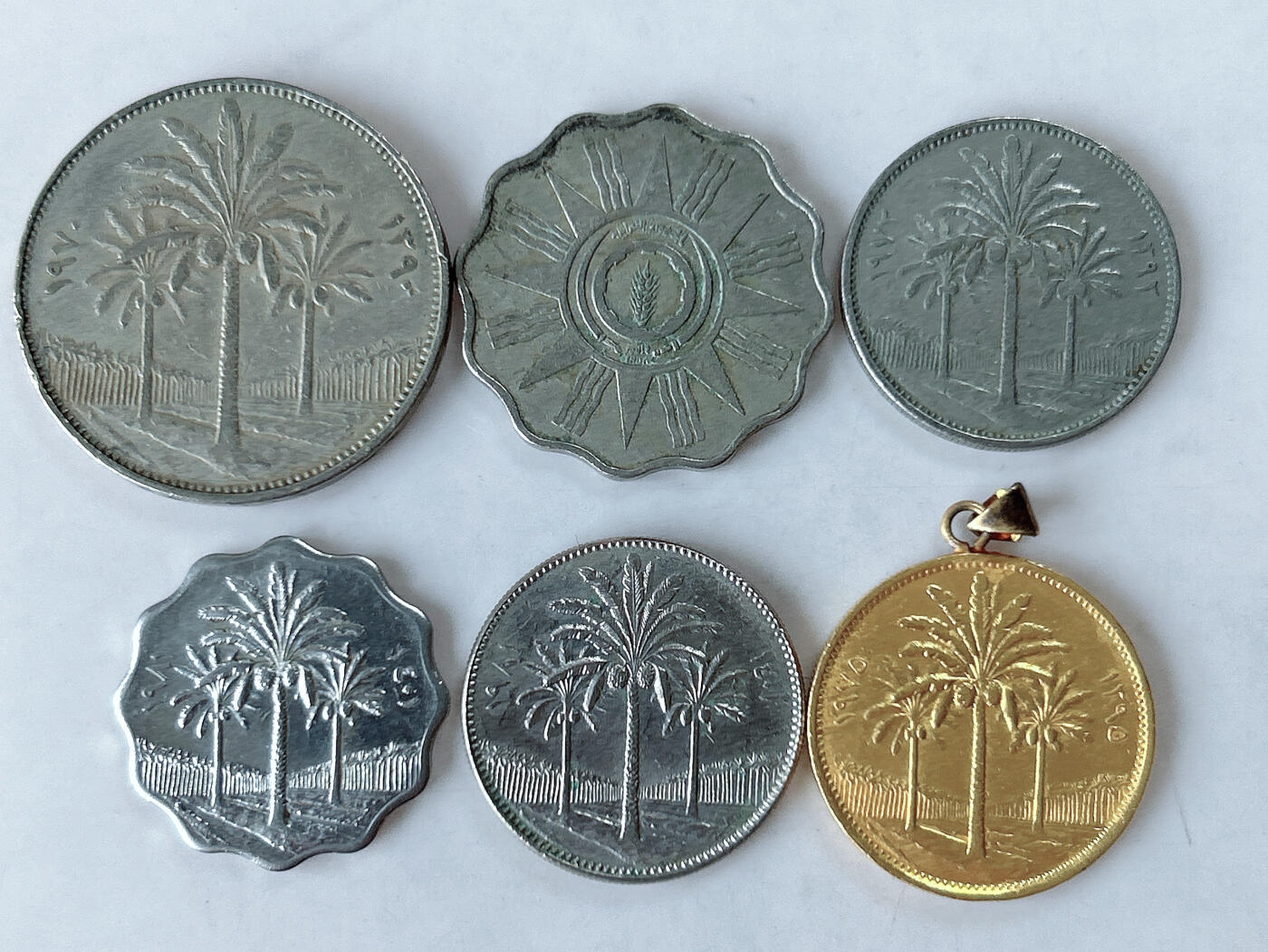 第一海外回流一元起拍收藏 散币专场 第86期 伊拉克硬币6枚