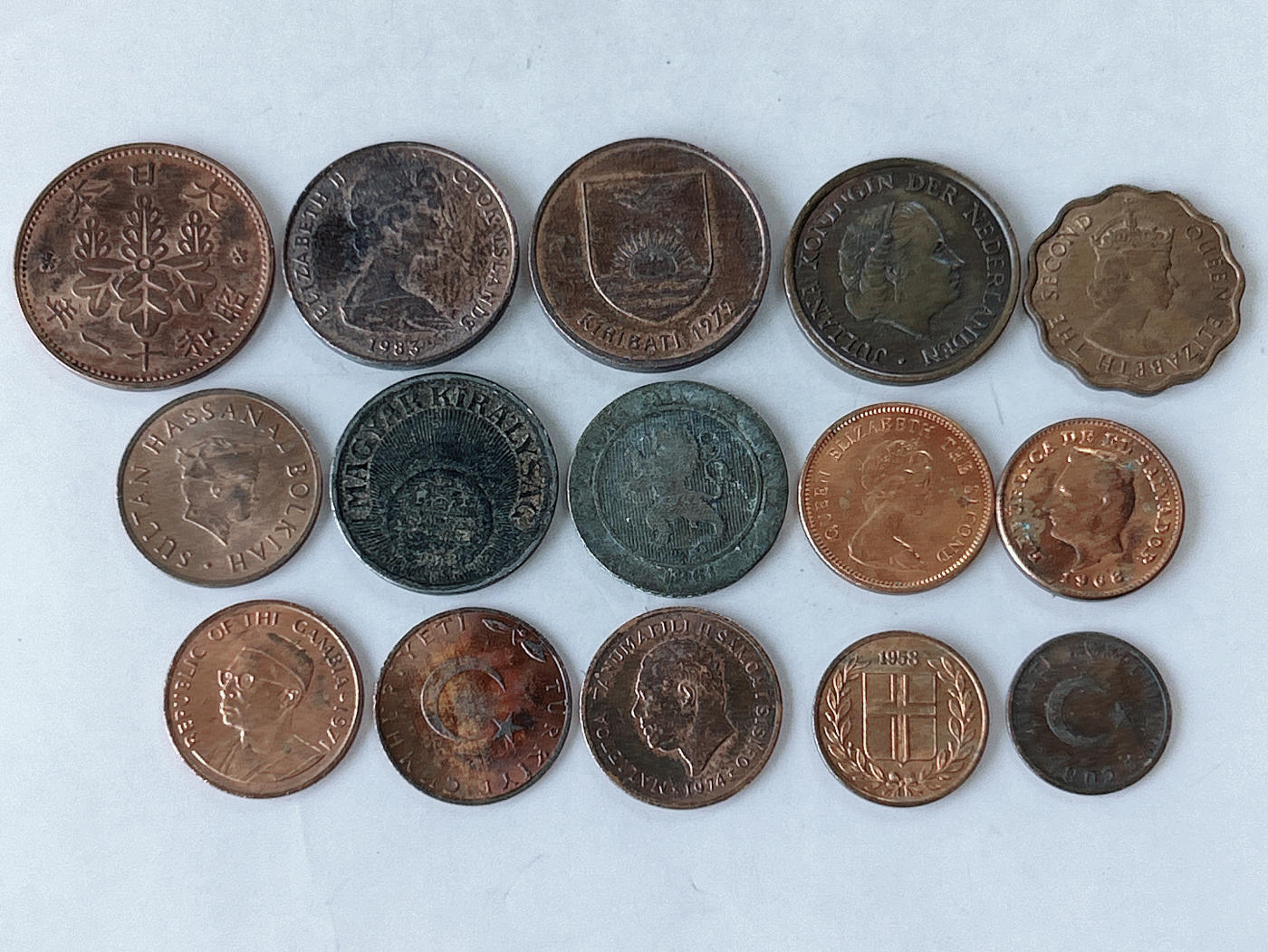 第一海外回流一元起拍收藏 散币专场 第86期 铜币一组 15枚