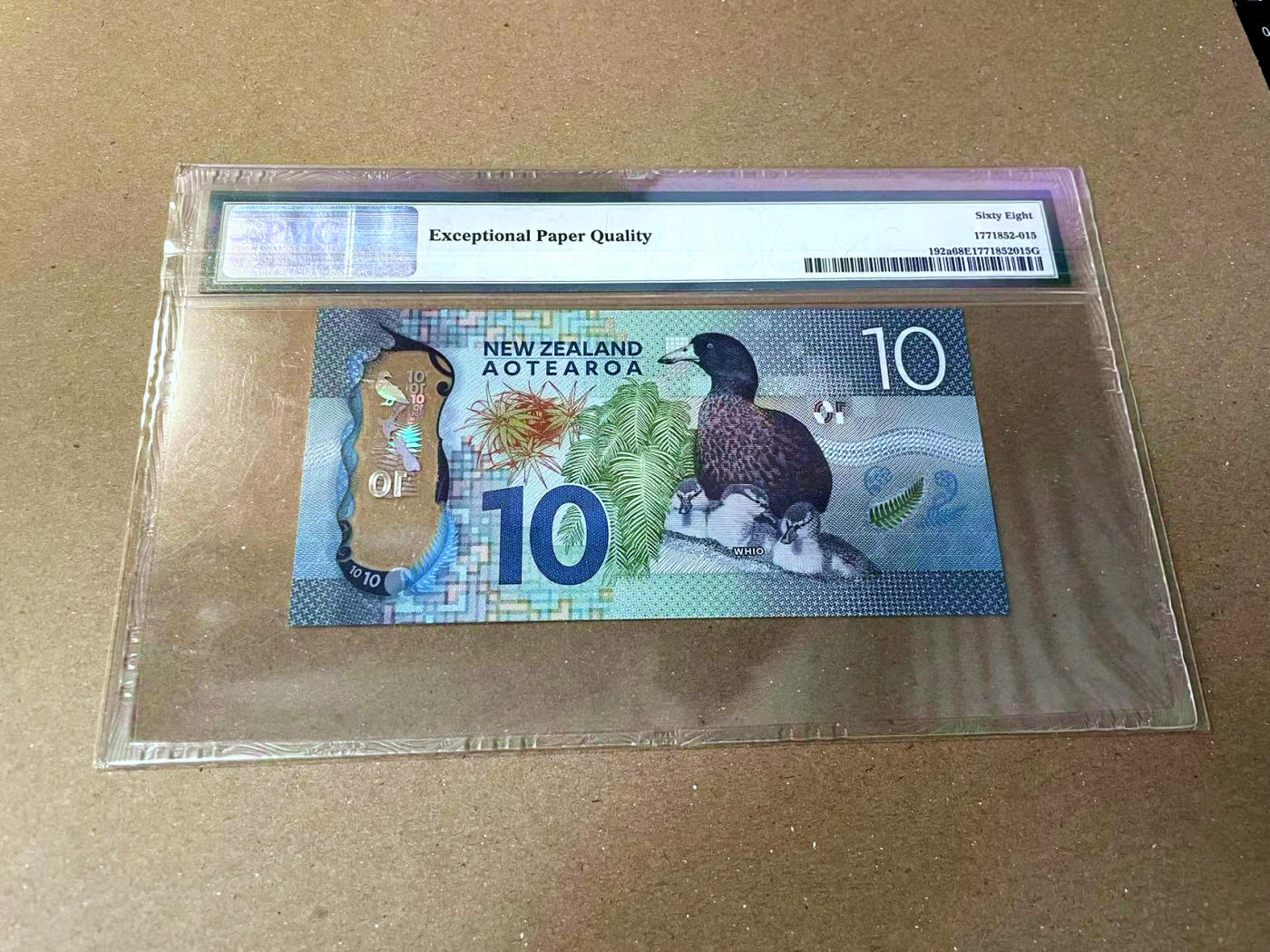 【Blue Auction】✨世界纸币精拍第473期【精】 【无47】新西兰 2015-16年10元 PMG68EPQ 超高分