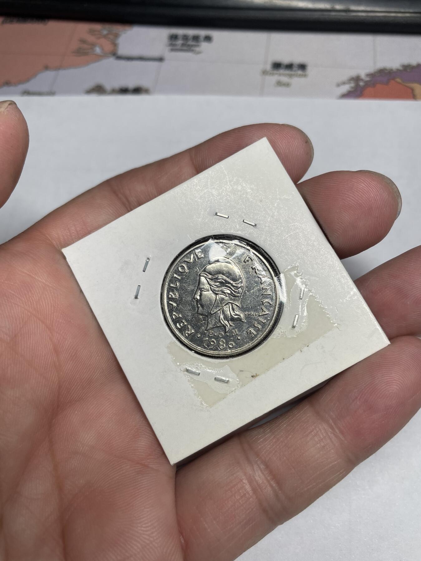 2024年集古藏今外币拍卖第六期-第7场—（总第57拍） 1986年法属波利尼西亚10法郎