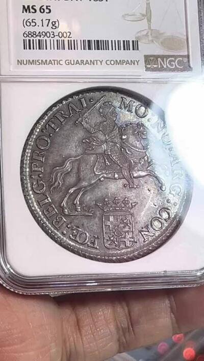NGC-MS65 1776荷兰乌特勒支加厚大马剑 极品加厚 马剑之王