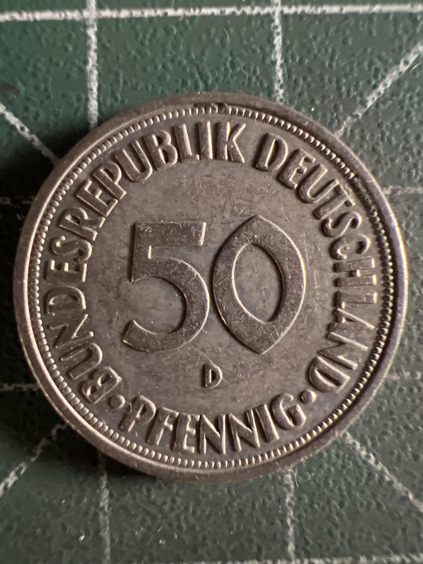 第595期 硬币专场 （无押金，捡漏，全场50包邮，偏远地区除外，接收代拍业务） 德国50分 D
