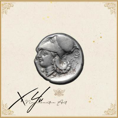 琋语集藏2024年6月古典打制币拍卖 - 古希腊阿卡纳尼亚雅典娜与飞马1斯塔特银币