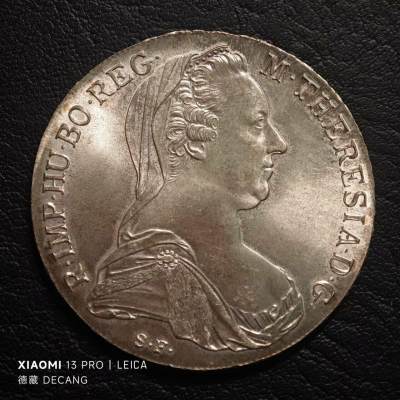 【德藏】世界币章拍卖第78期(全场顺丰包邮) - 1780年奥地利特蕾莎大奶妈银币 后铸 原光好品