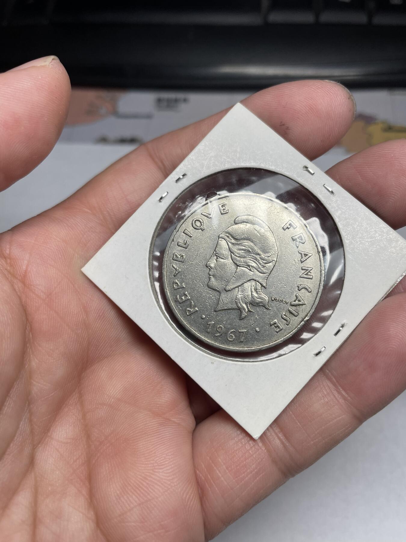 2024年集古藏今外币拍卖第六期-第7场—（总第57拍） 1967年法属波利尼西亚50法郎