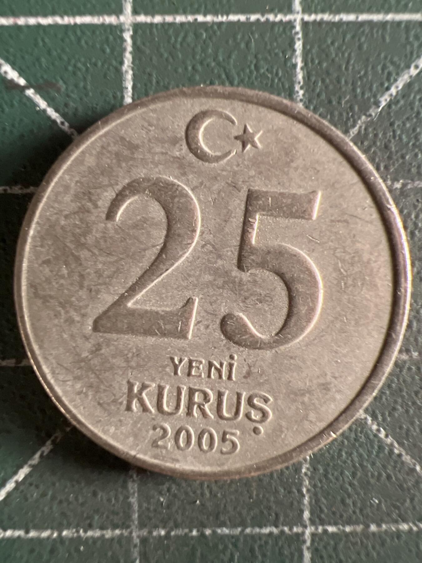 第595期 硬币专场 （无押金，捡漏，全场50包邮，偏远地区除外，接收代拍业务） 土耳其25库鲁