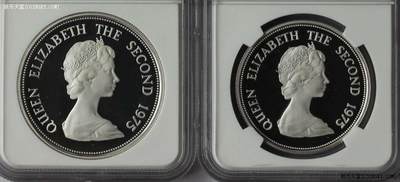 NGC-PF69UC 1975毛里求斯动物银币一对高分 NGC-PF69UC 1975毛里求斯动物银币一对高分