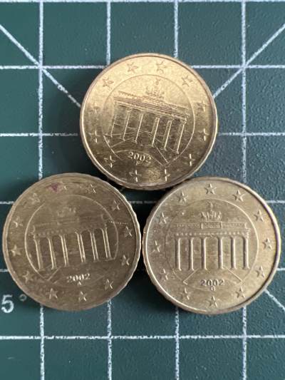 第613期 硬币专场 （无押金，捡漏，全场50包邮，偏远地区除外，接收代拍业务） - 德国10欧分三枚