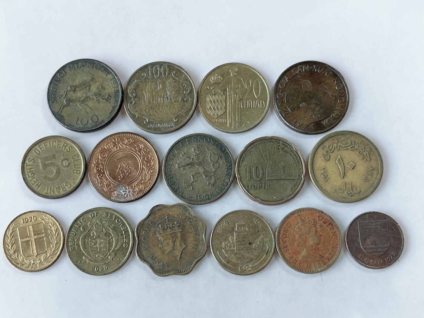 第一海外回流一元起拍收藏 散币专场 第86期 黄铜币一组15枚