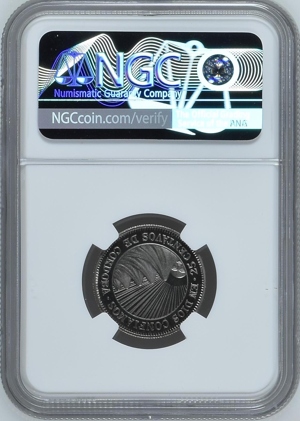 长老汇龙年精选第四场 1972 尼加拉瓜25分精制镍币，NGC PF66UC，更高分仅有11枚