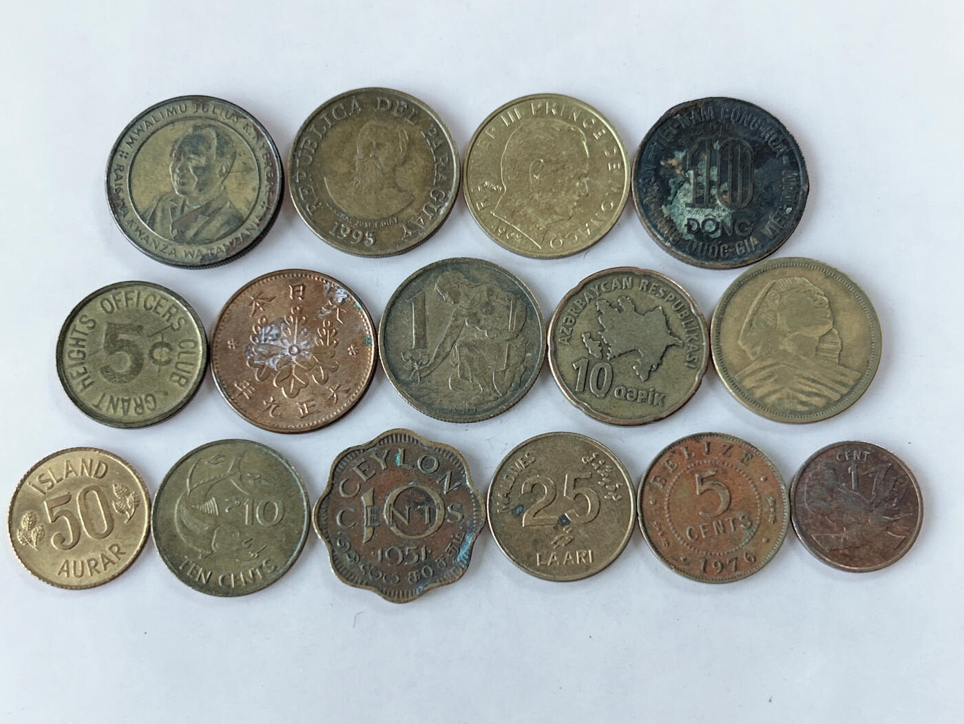 第一海外回流一元起拍收藏 散币专场 第86期 黄铜币一组15枚