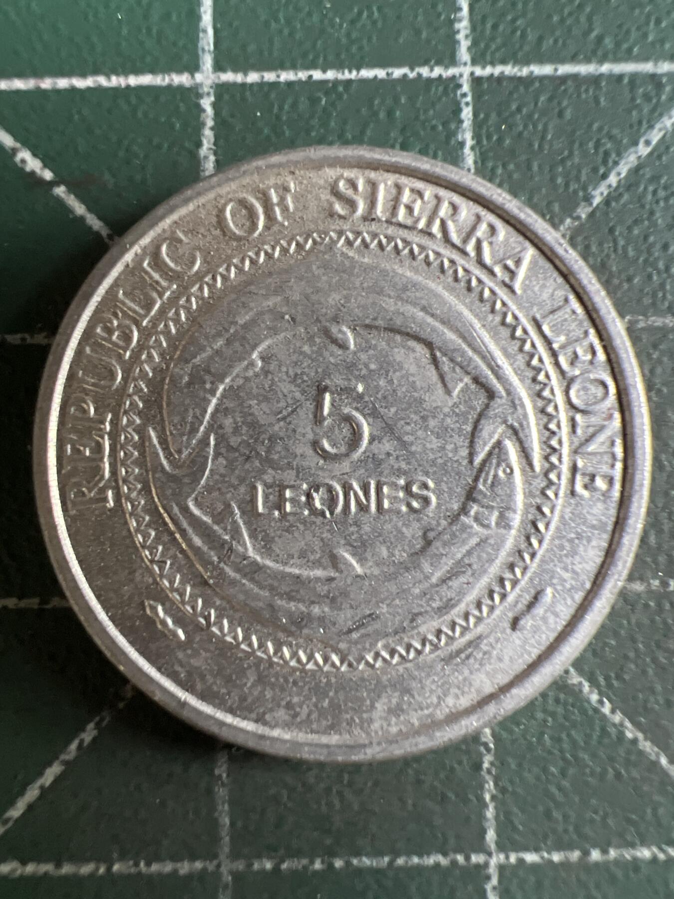 第596期 硬币专场 （无押金，捡漏，全场50包邮，偏远地区除外，接收代拍业务） 塞拉利昂5利昂