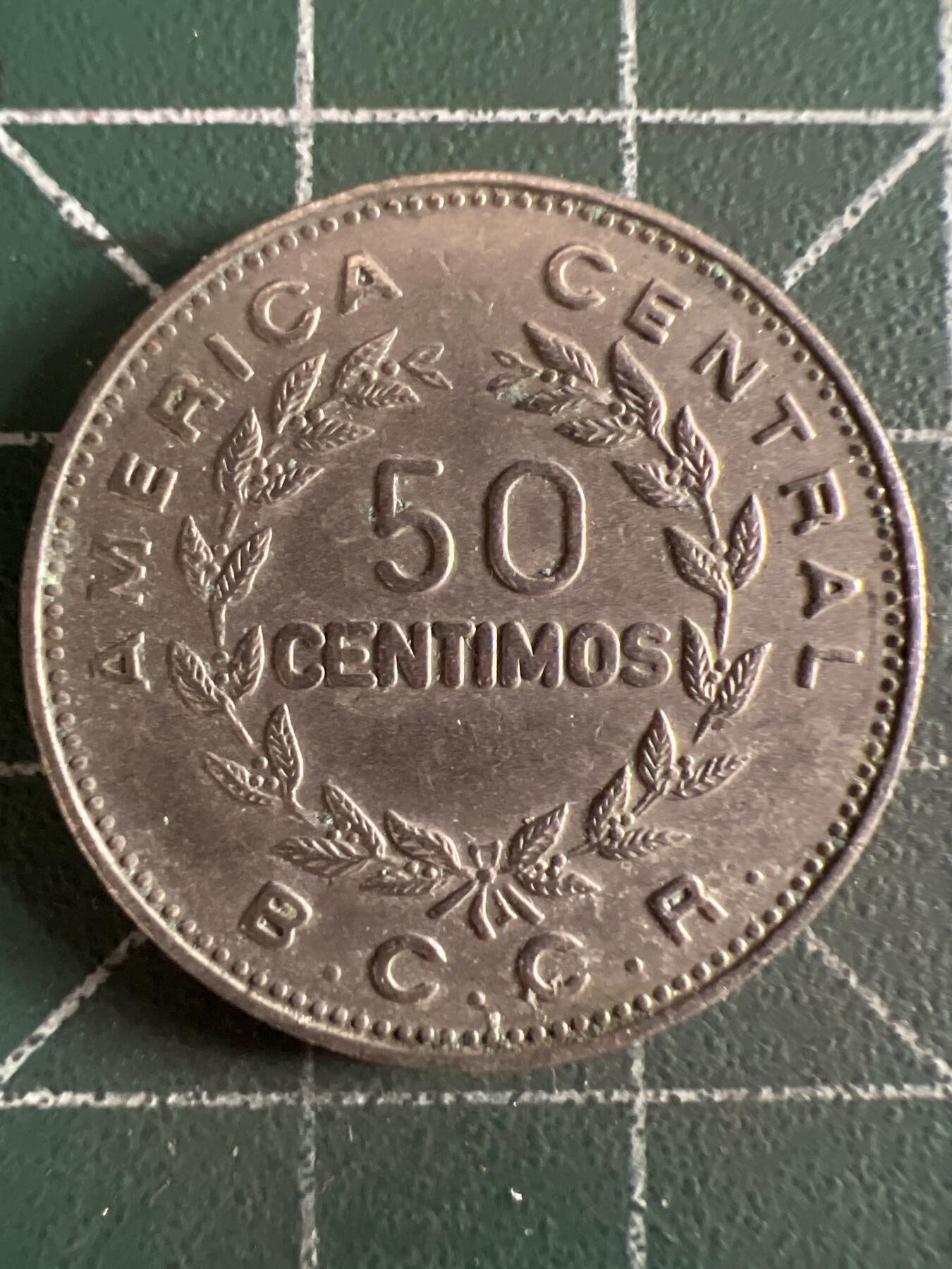 第628期 硬币专场 （无押金，捡漏，全场50包邮，偏远地区除外，接收代拍业务） 哥斯达黎加50分 1975年