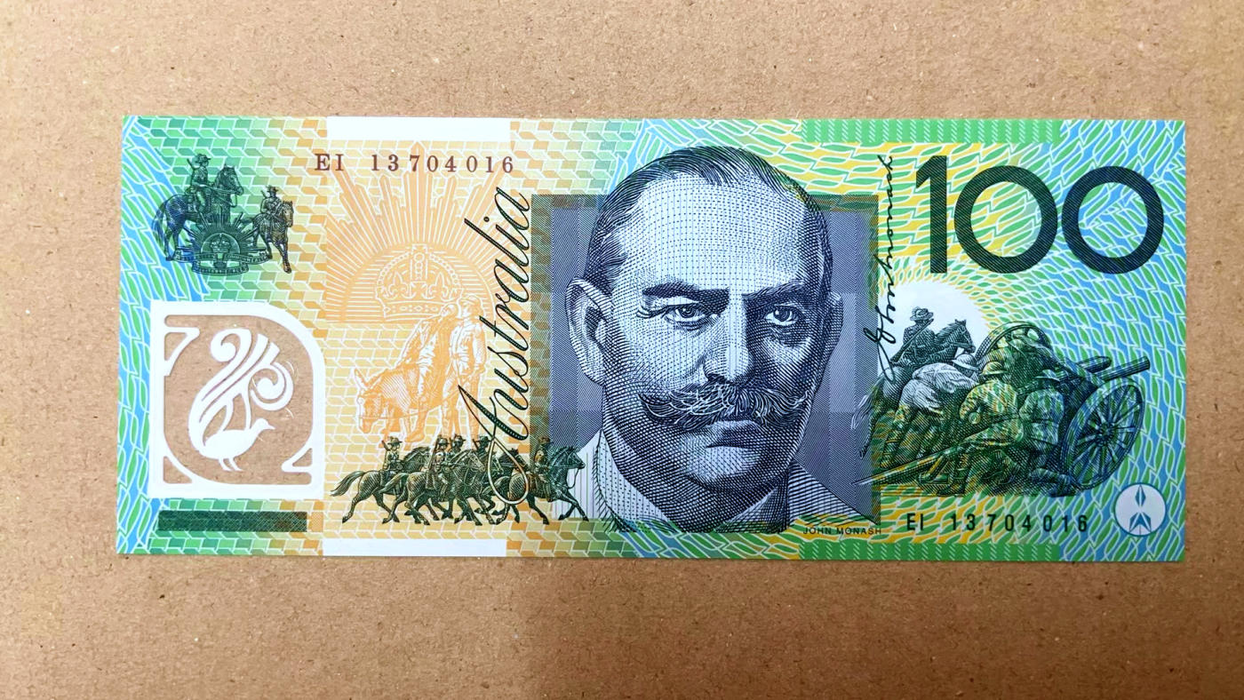 【Blue Auction】✨世界纸币精拍第473期【精】 澳大利亚 100元 塑料钞 全新UNC