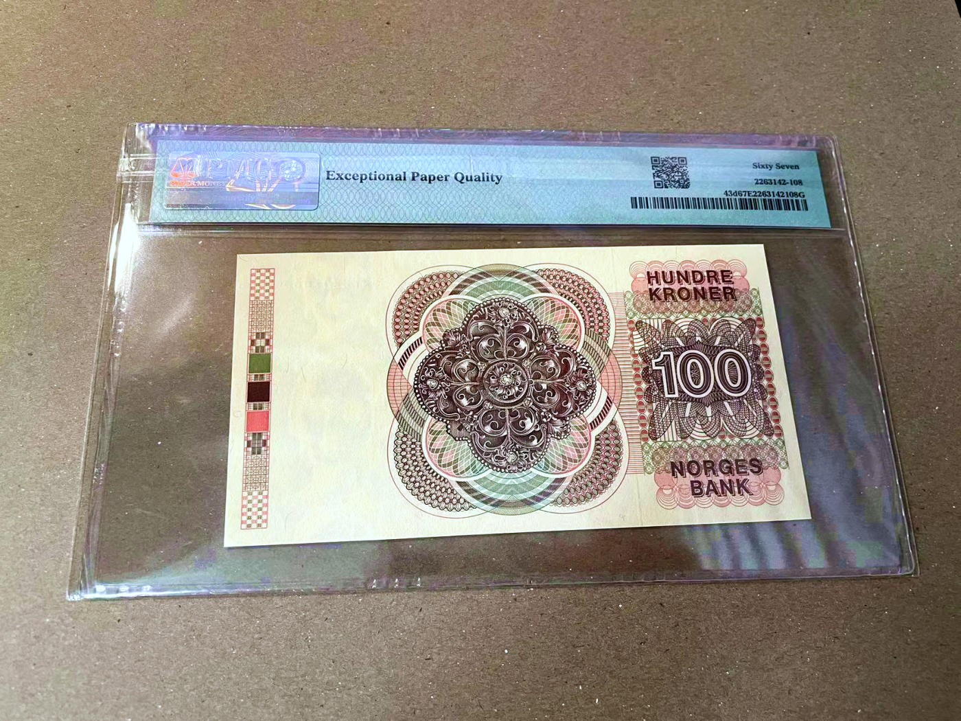 【Blue Auction】✨世界纸币精拍第473期【精】 挪威 1992年100克朗 PMG67EPQ 高分