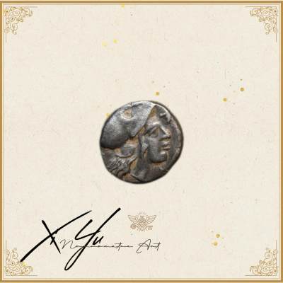 琋语集藏2024年6月古典打制币拍卖 - 古希腊米西亚双面神与雅典娜2奥波银币