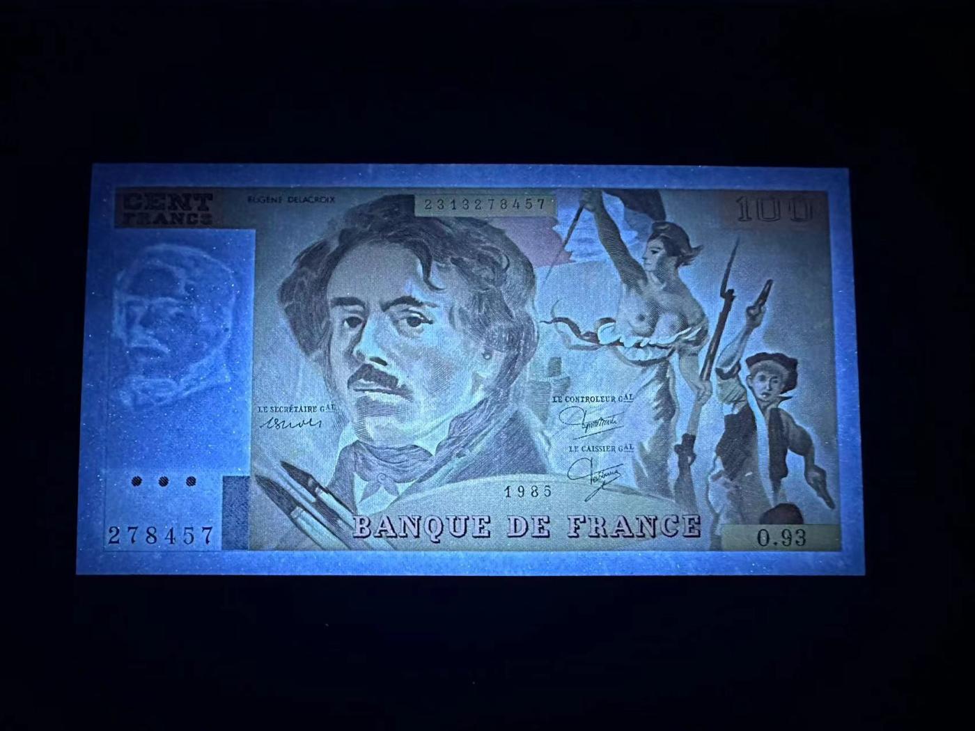 【Blue Auction】✨世界纸币精拍第473期【精】 法国 1985年100法郎 UNC