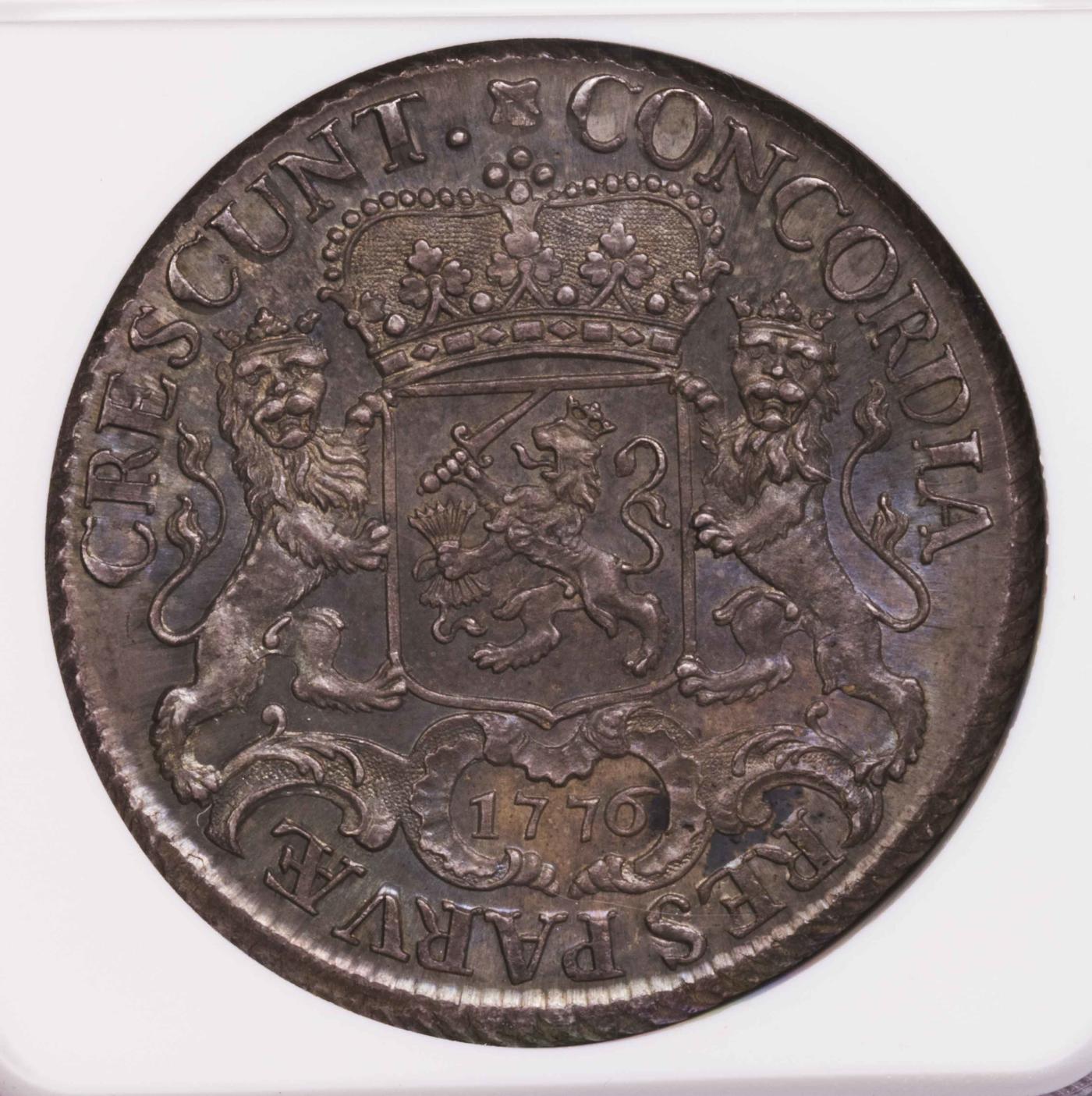 NGC-MS65 1776荷兰乌特勒支加厚大马剑 极品加厚 马剑之王