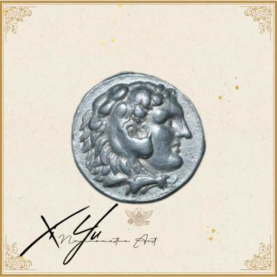 琋语集藏2024年6月古典打制币拍卖 - 古希腊塞琉古王国亚历山大大力神4德银币