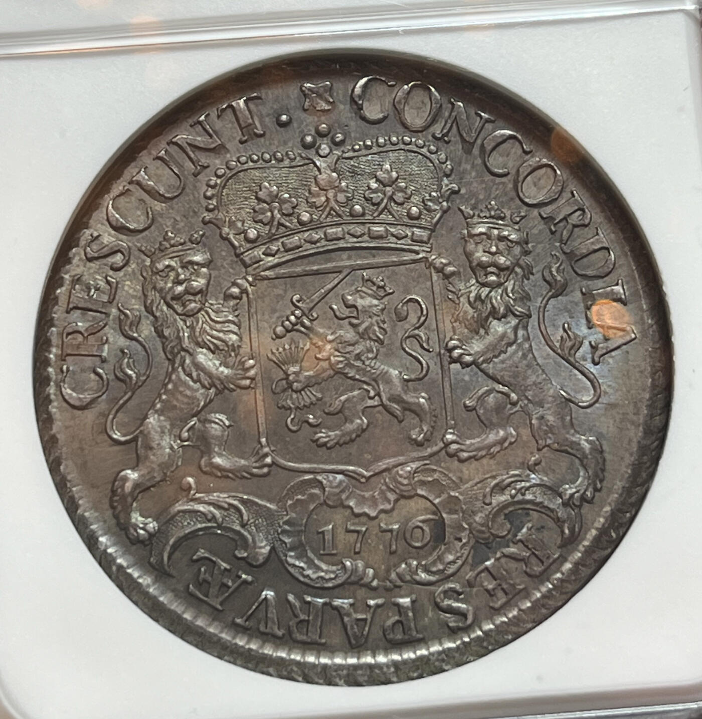 NGC-MS65 1776荷兰乌特勒支加厚大马剑 极品加厚 马剑之王