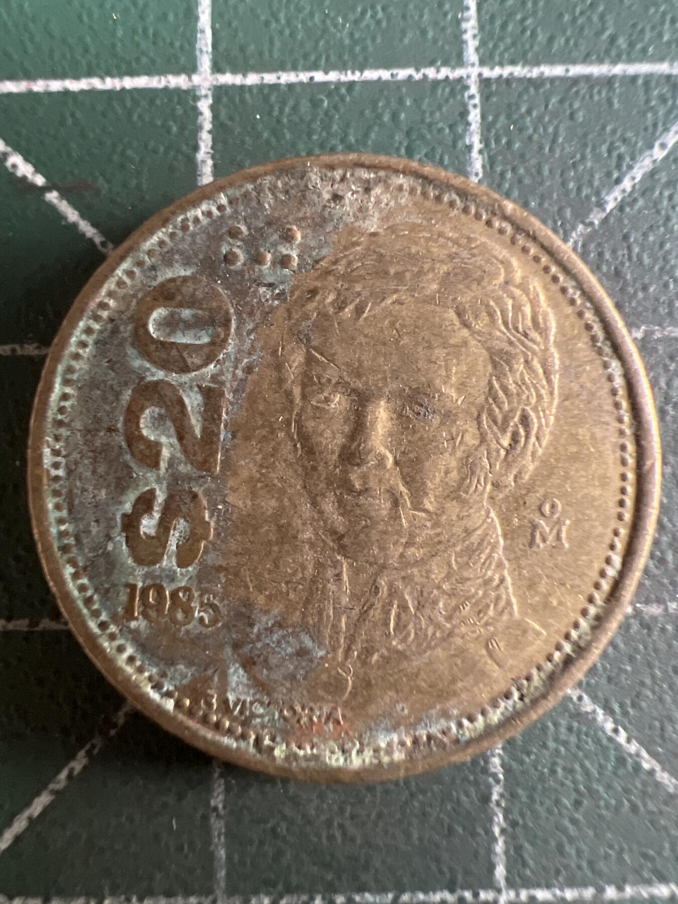 第614期 硬币专场 （无押金，捡漏，全场50包邮，偏远地区除外，接收代拍业务） 墨西哥20比索