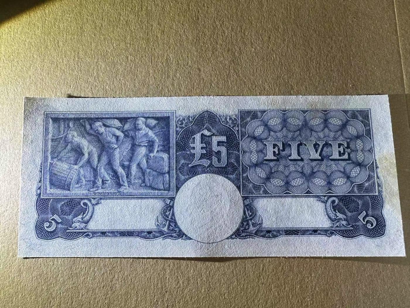 【Blue Auction】✨世界纸币精拍第473期【精】 【88尾无47】澳大利亚 1952年5镑 英王乔六 品相如图