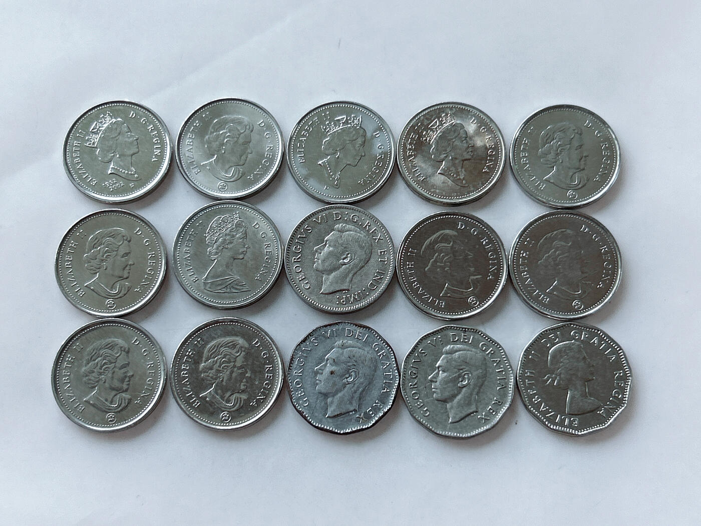 第一海外回流一元起拍收藏 散币专场 第86期 加拿大5分海狸 15枚