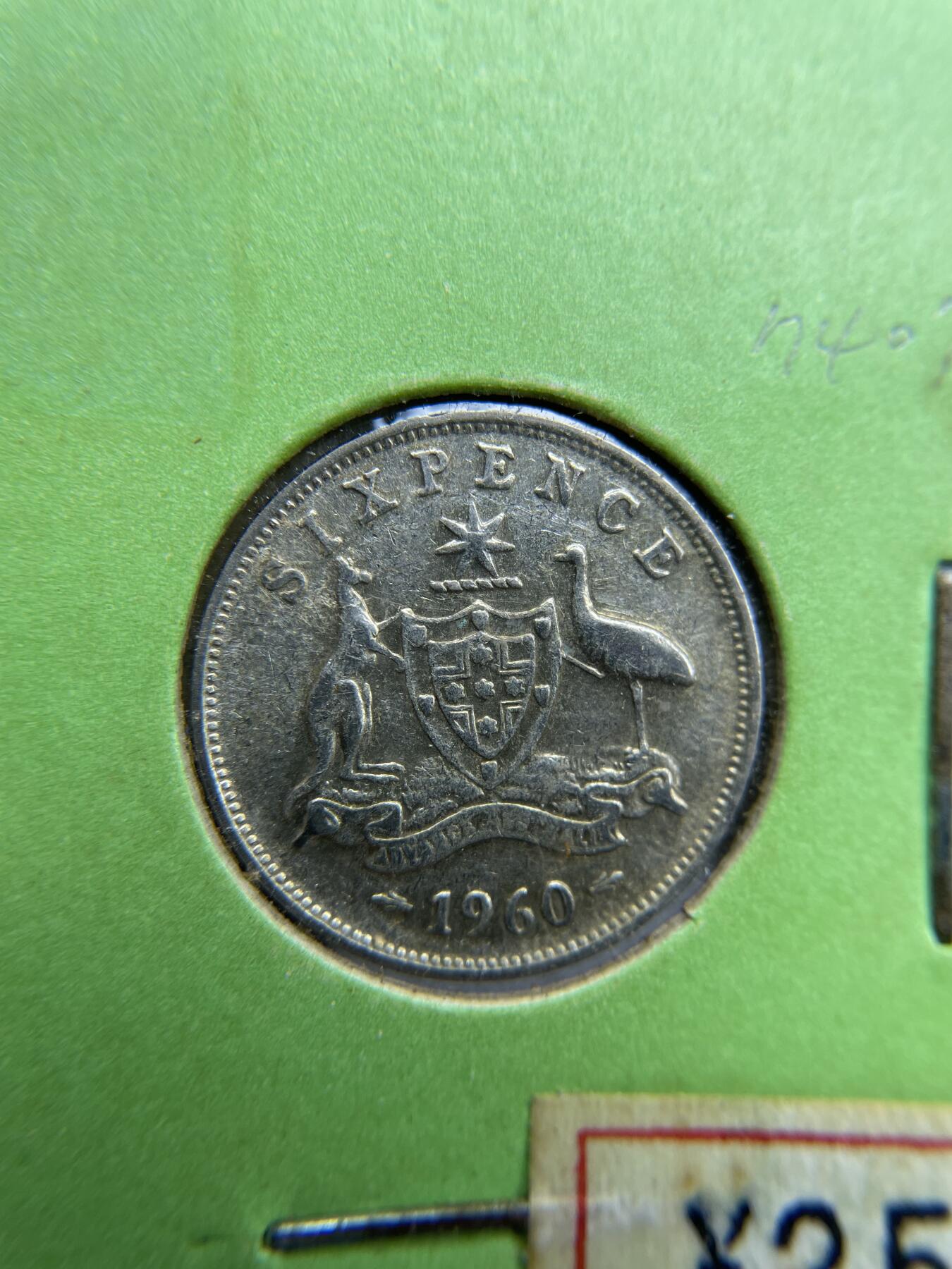 2024年集古藏今外币拍卖第六期-第7场—（总第57拍） 1960年澳大利亚6便士银币