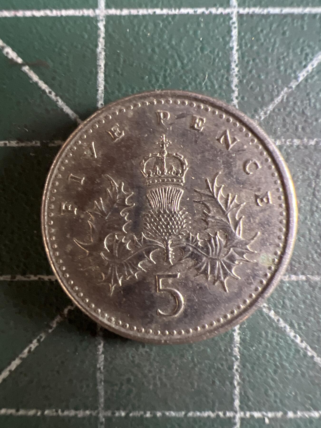 第596期 硬币专场 （无押金，捡漏，全场50包邮，偏远地区除外，接收代拍业务） 英国5便士