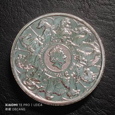 【德藏】世界币章拍卖第78期(全场顺丰包邮) - 2021年英国伊丽莎白二世5磅2盎司加厚银币