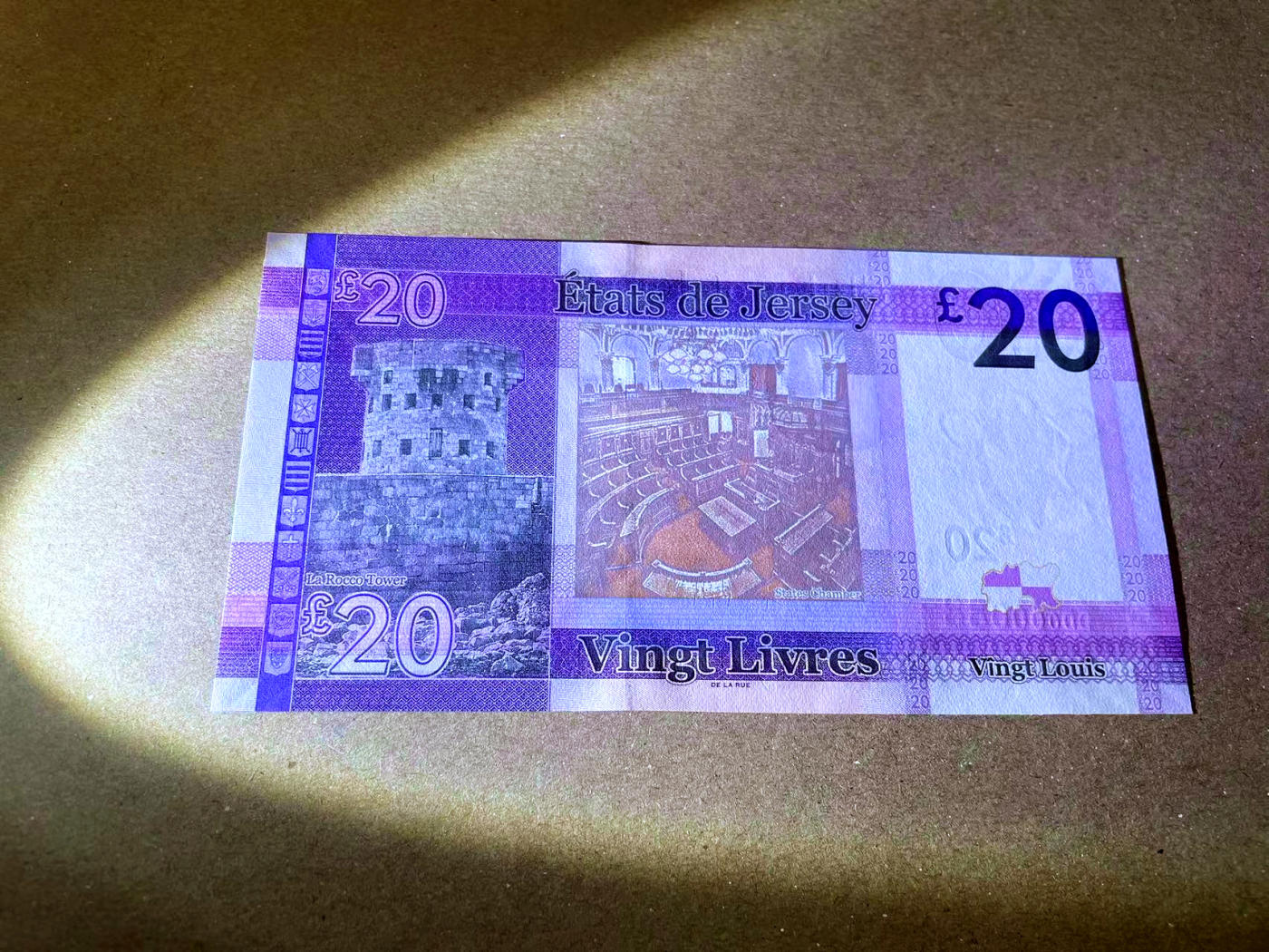 【Blue Auction】✨世界纸币精拍第473期【精】 【88超小号 倒置号 少见】泽西 2010年20镑 女王 全新UNC