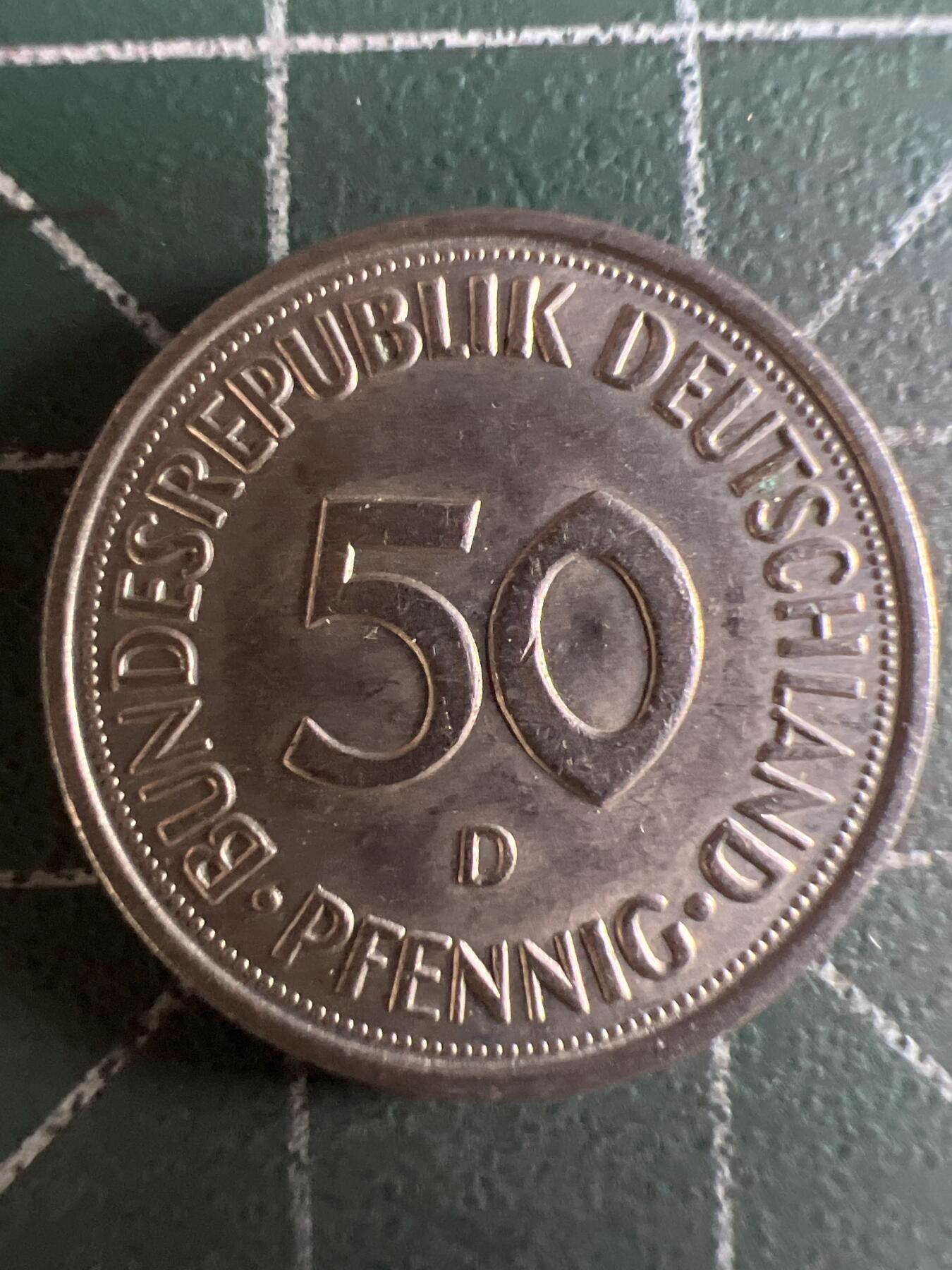 第596期 硬币专场 （无押金，捡漏，全场50包邮，偏远地区除外，接收代拍业务） 德国50分 D