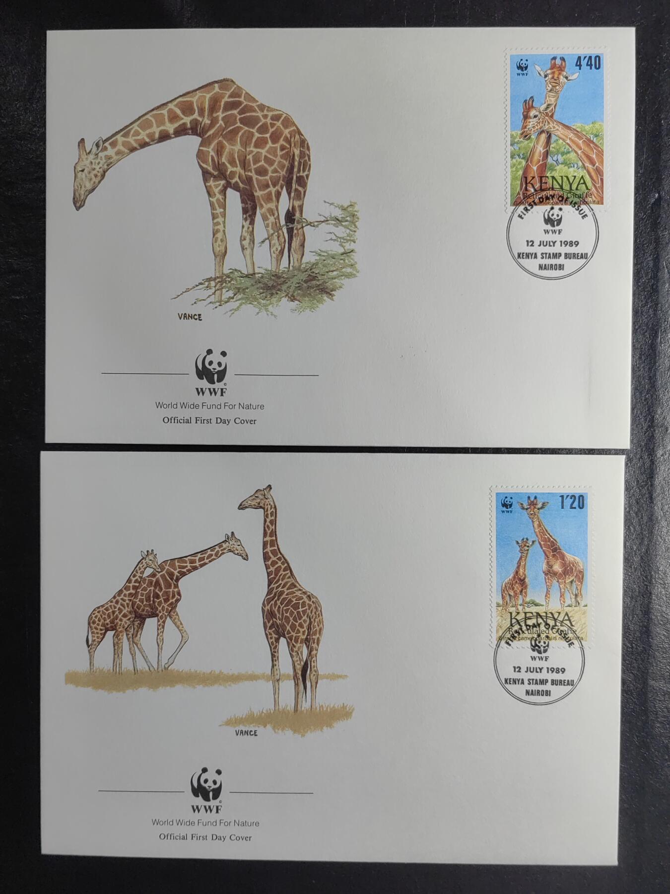 多国邮品💰🌞💰（0起拍）精品🔭专场🌟第67场 世界自然基金会WWF1989年-野生动物长颈鹿