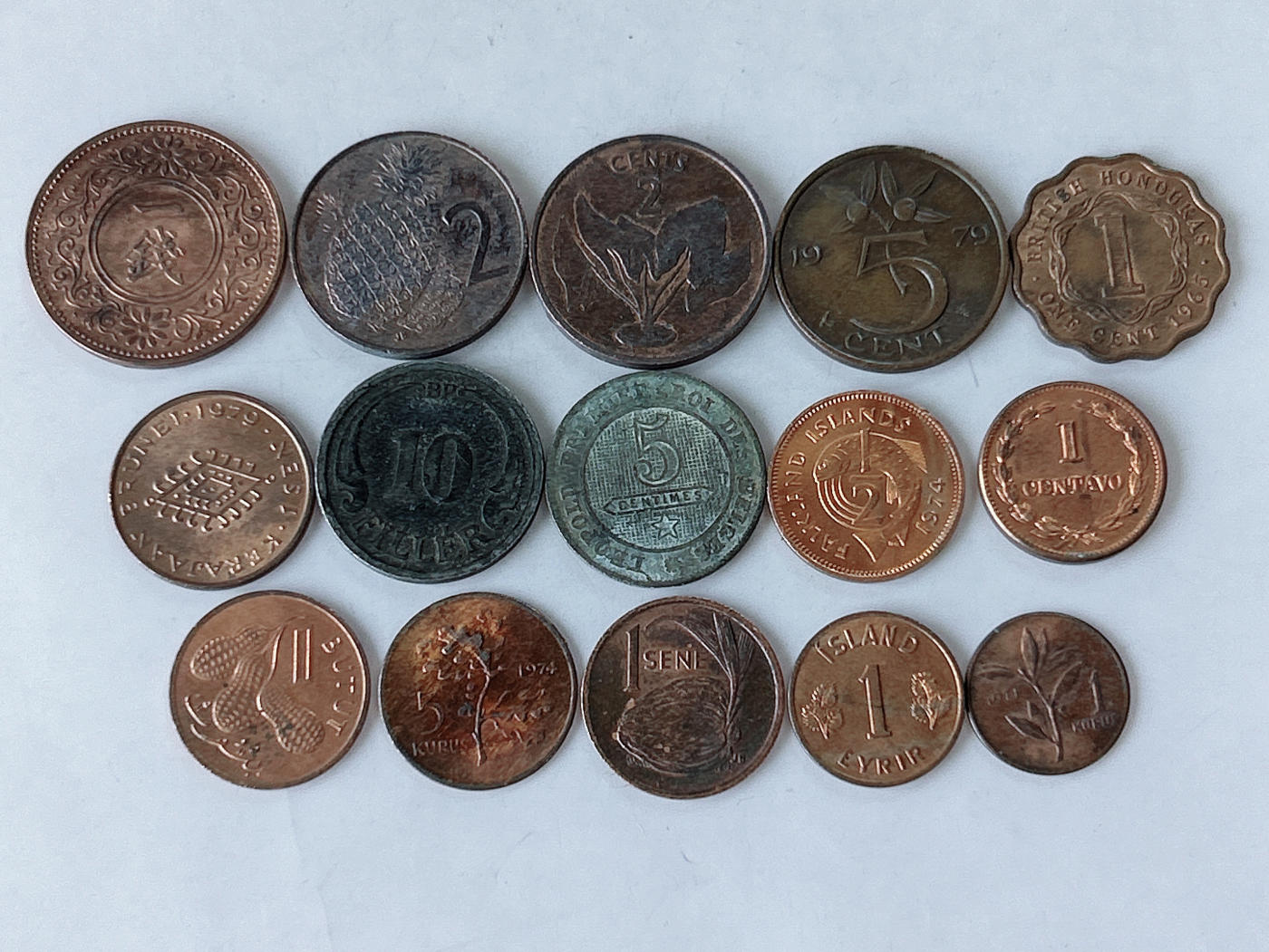 第一海外回流一元起拍收藏 散币专场 第86期 铜币一组 15枚