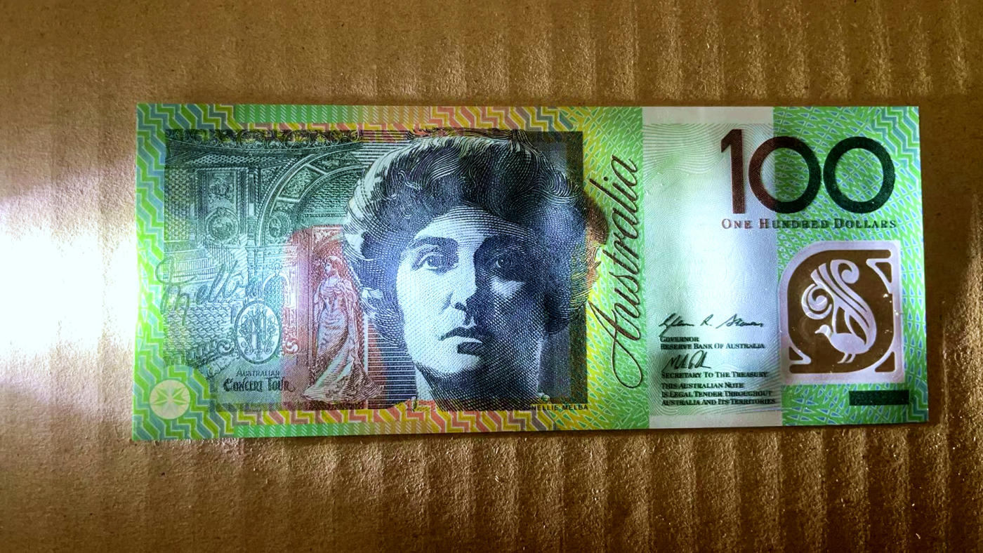 【Blue Auction】✨世界纸币精拍第473期【精】 澳大利亚 100元 塑料钞 全新UNC