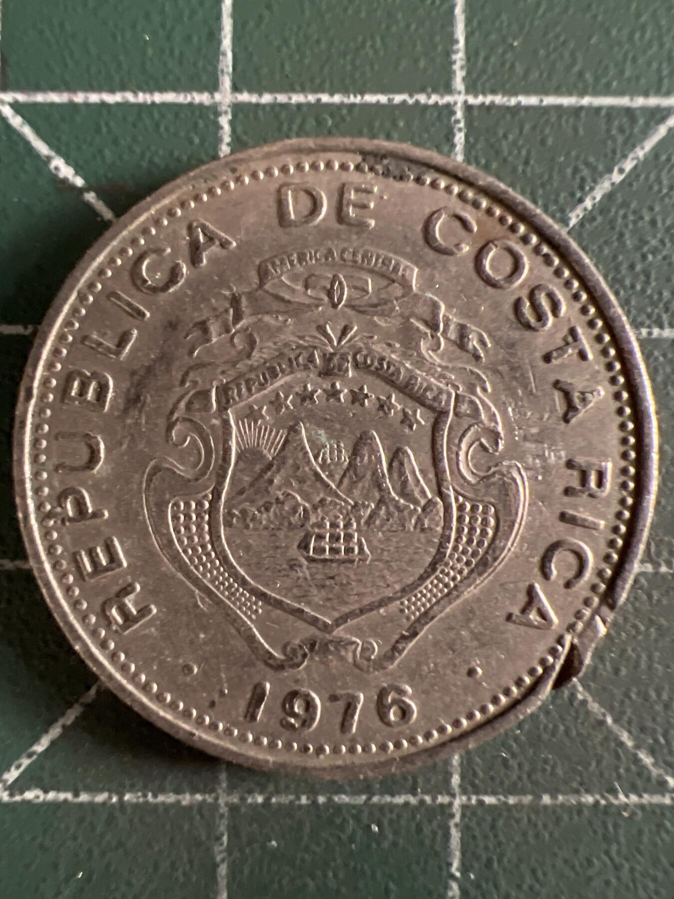 第628期 硬币专场 （无押金，捡漏，全场50包邮，偏远地区除外，接收代拍业务） 哥斯达黎加50分 1976年