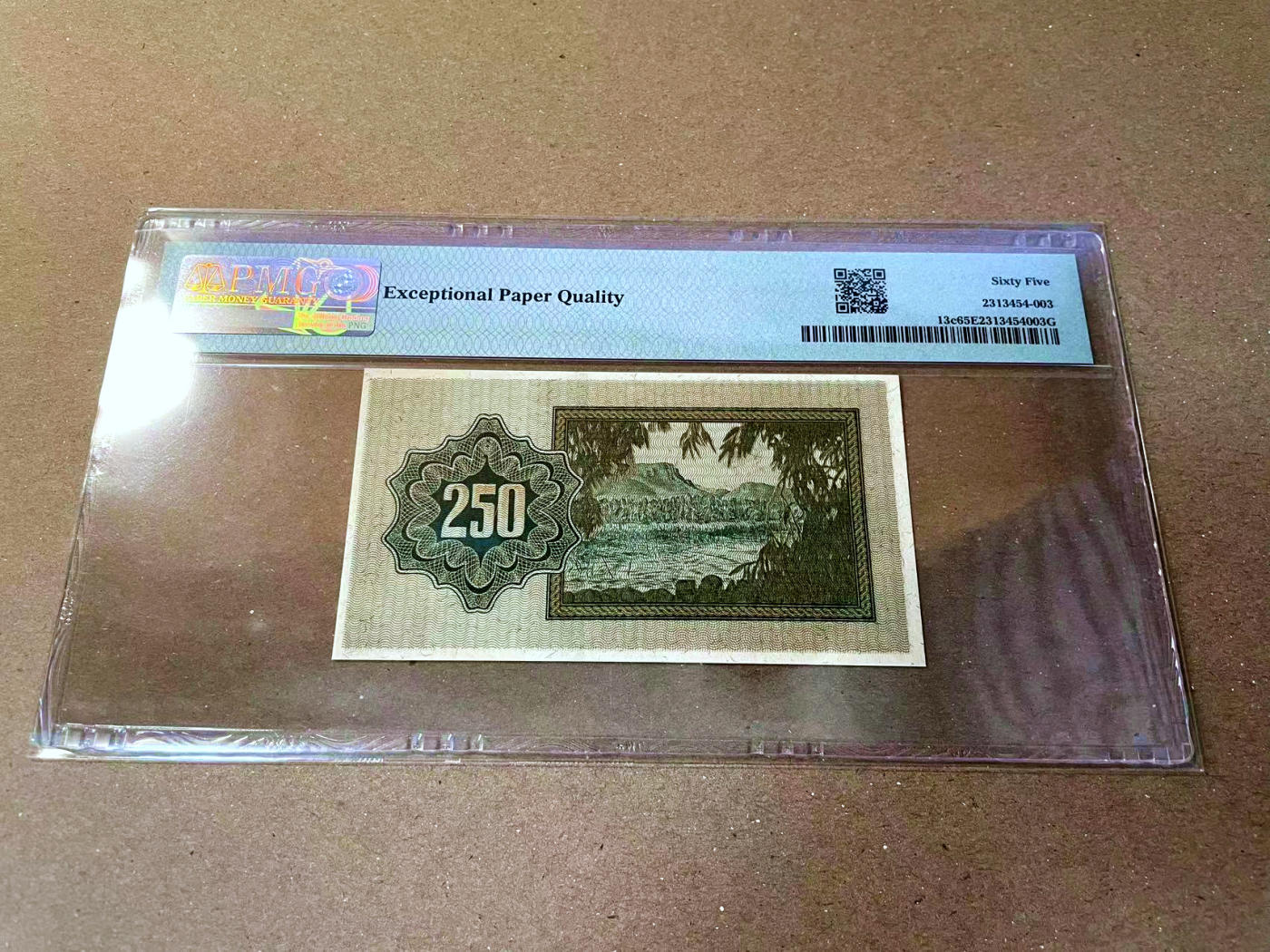 【Blue Auction】✨世界纸币精拍第473期【精】 以色列 1953年250 Pruta PMG65EPQ 